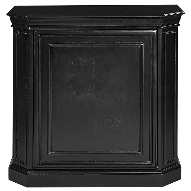 Bar Cabinet W/ Spindle - Black