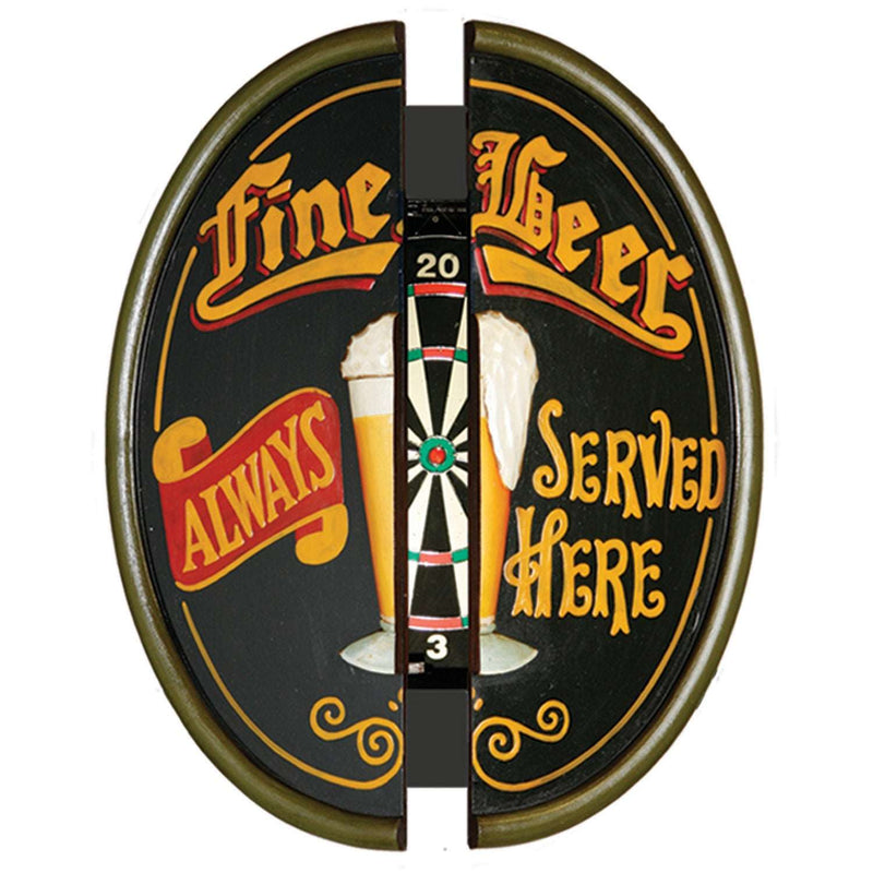 Fine Beer Dartboard Cabinet