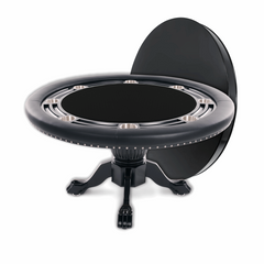 BBO Poker Nighthawk Round Poker Table with Round Dining Top