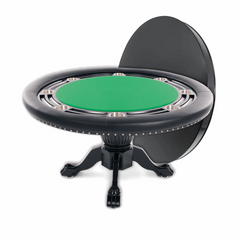 BBO Poker Nighthawk Round Poker Table with Round Dining Top