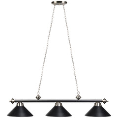 54" 3lt Billiard Light - Matte BLK/ST